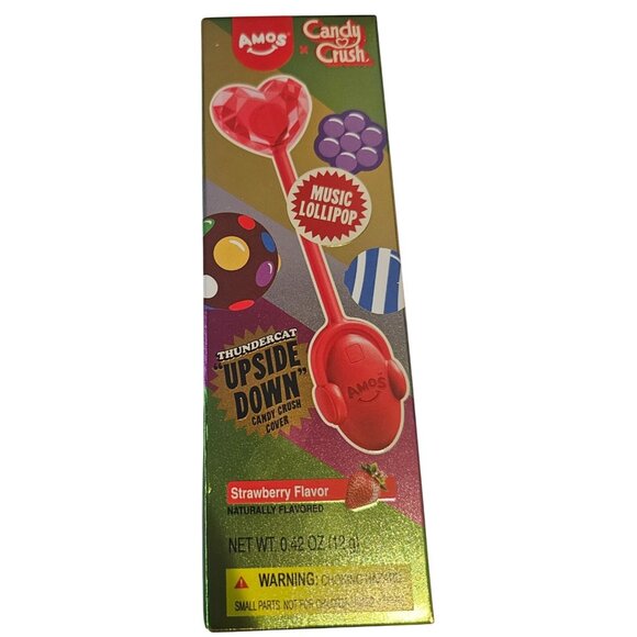 Amos X Candy Crush Thundercat Music Season Upside Down Lollipop Limited Edition - Picture 1 of 6